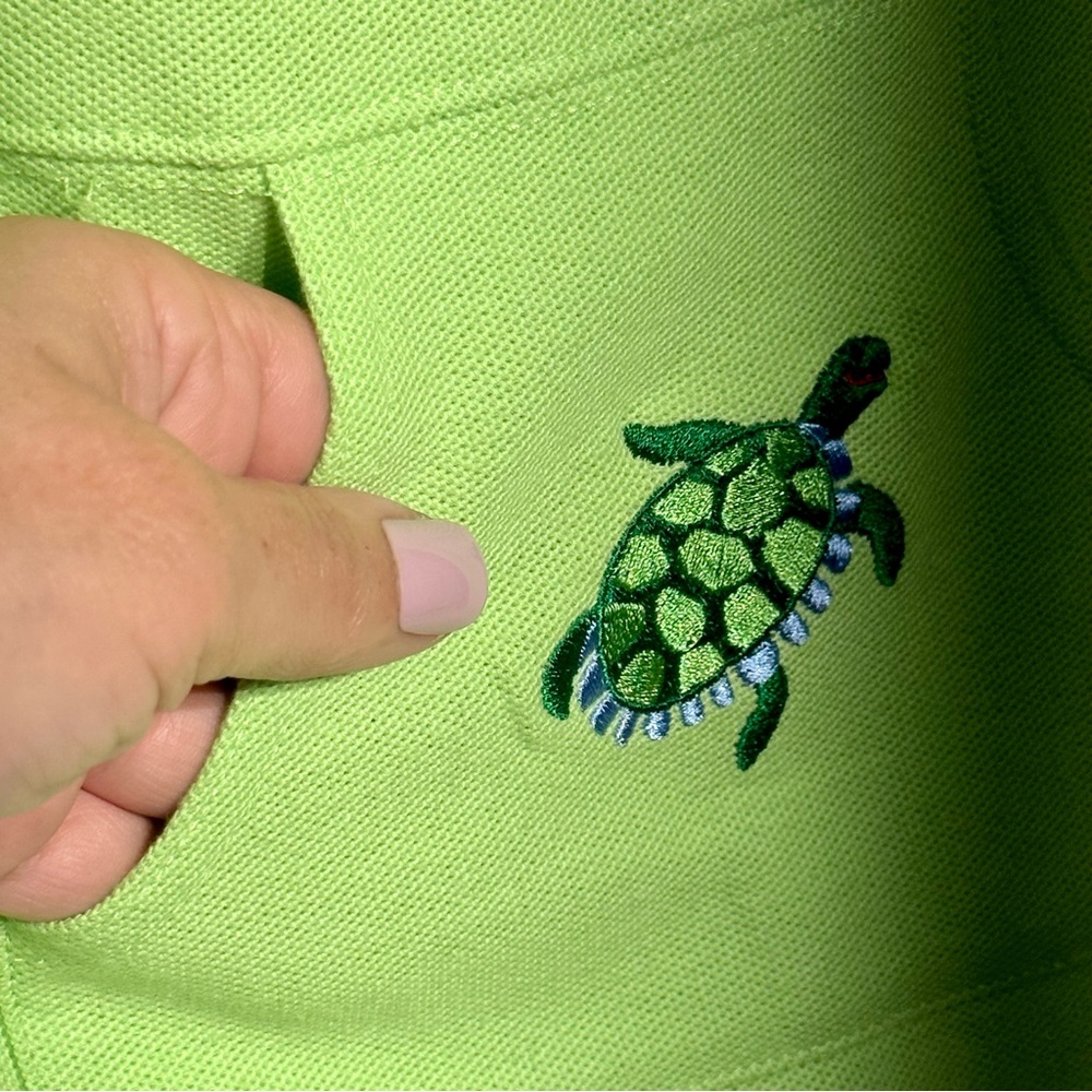 Talbots Kids NWT Green Turtle Sleeveless Jumper 6M - Picture 6 of 11